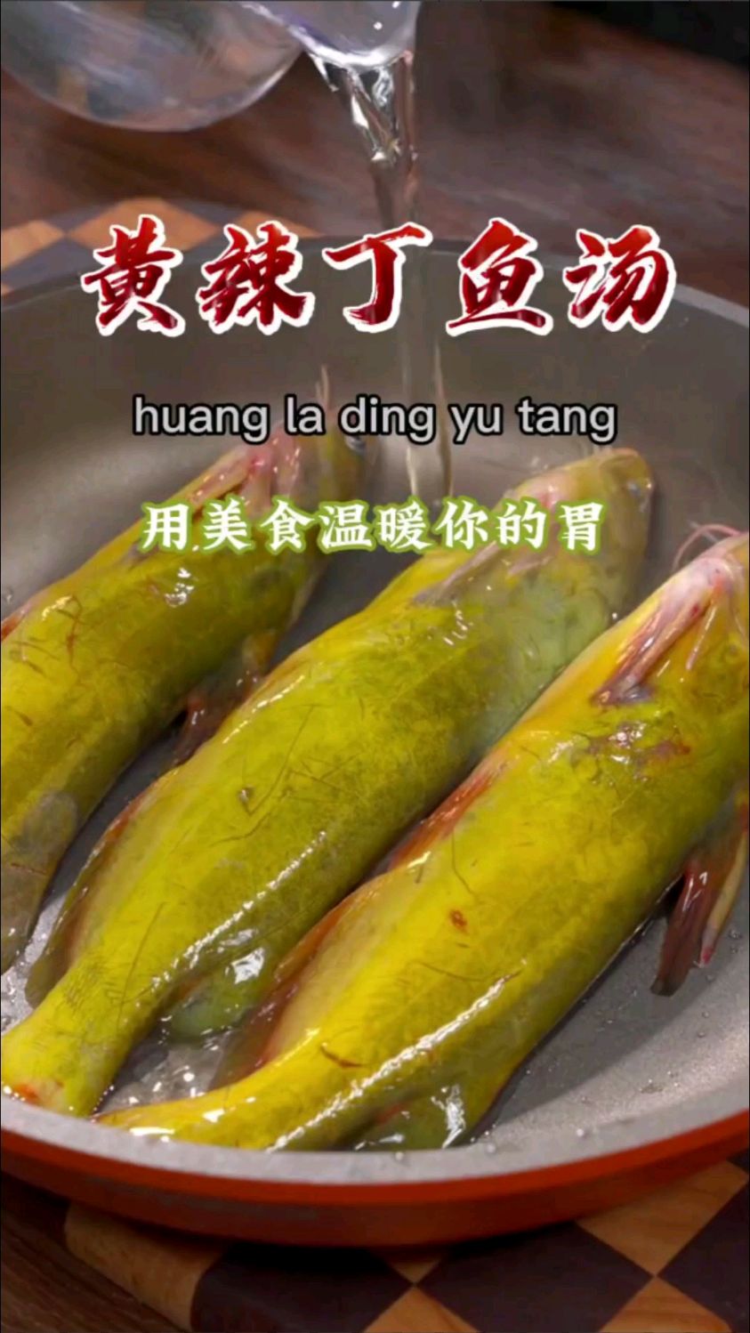 黄辣丁用开水给它烫一下这样粘液轻轻一刮就没有了,这个黄辣丁鱼的做法您一定收藏好了