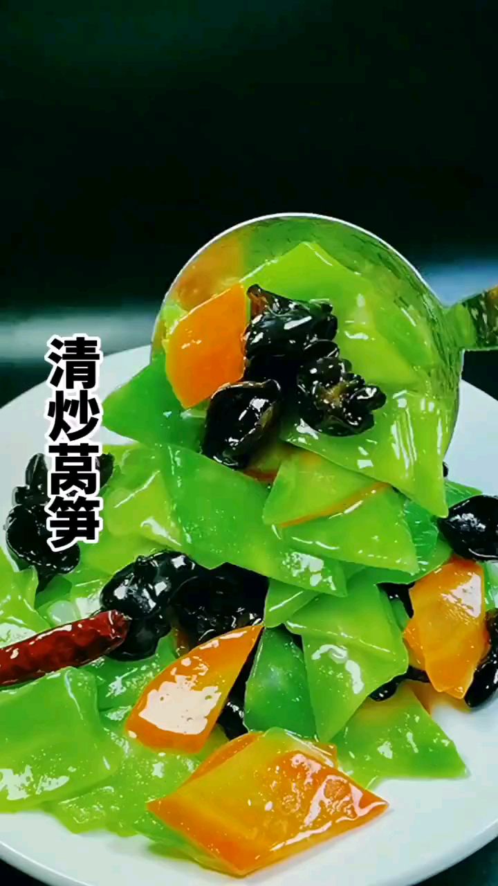 分享美食清炒莴笋做法