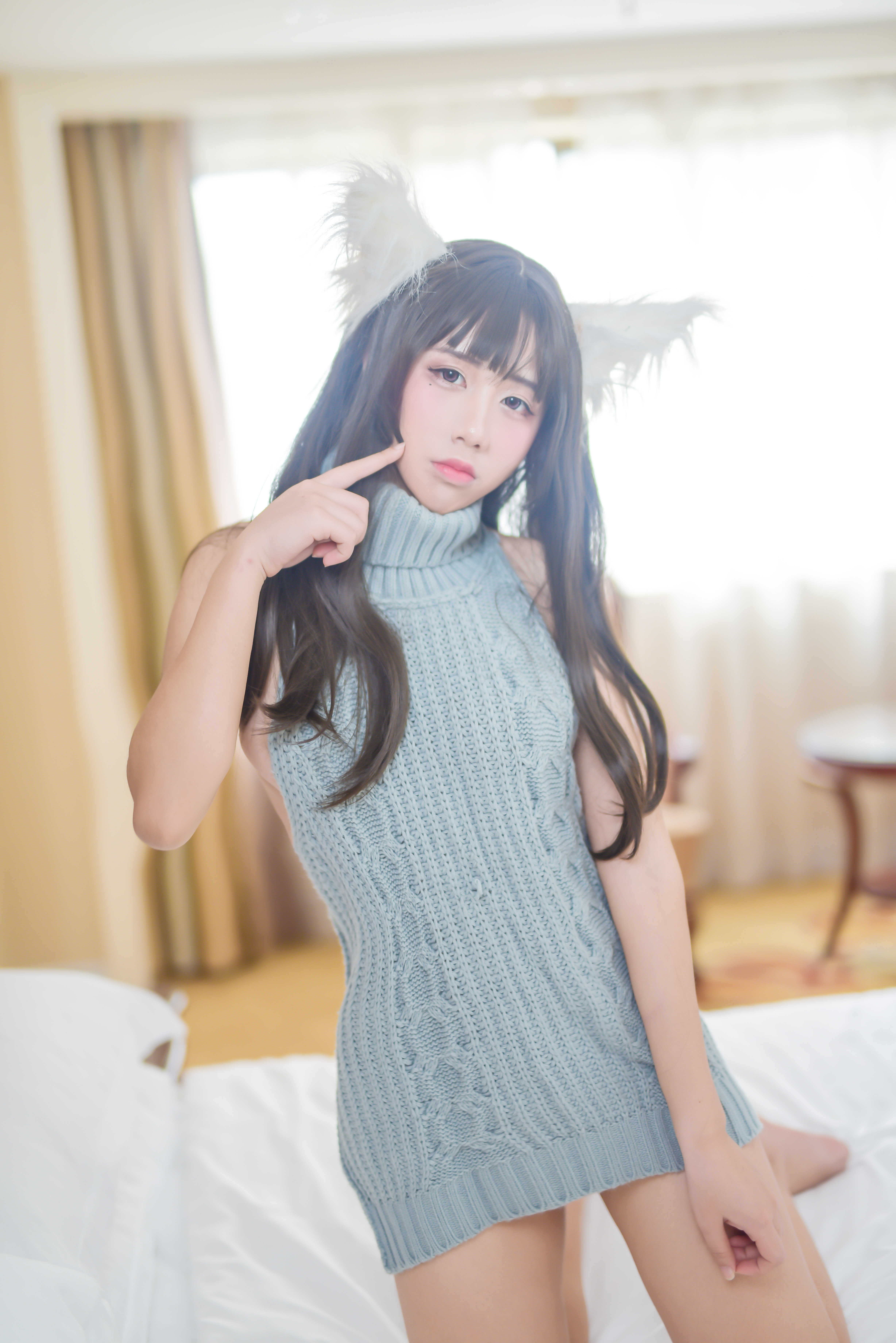 图片[33]-九曲Jean NO.024 – 露背毛衣[44P90M]-六色网