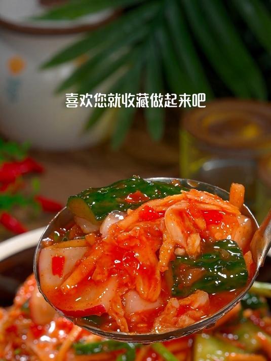 辣白菜的做法,鲜香脆爽嘎嘎好吃,做法比喝开水还要简单