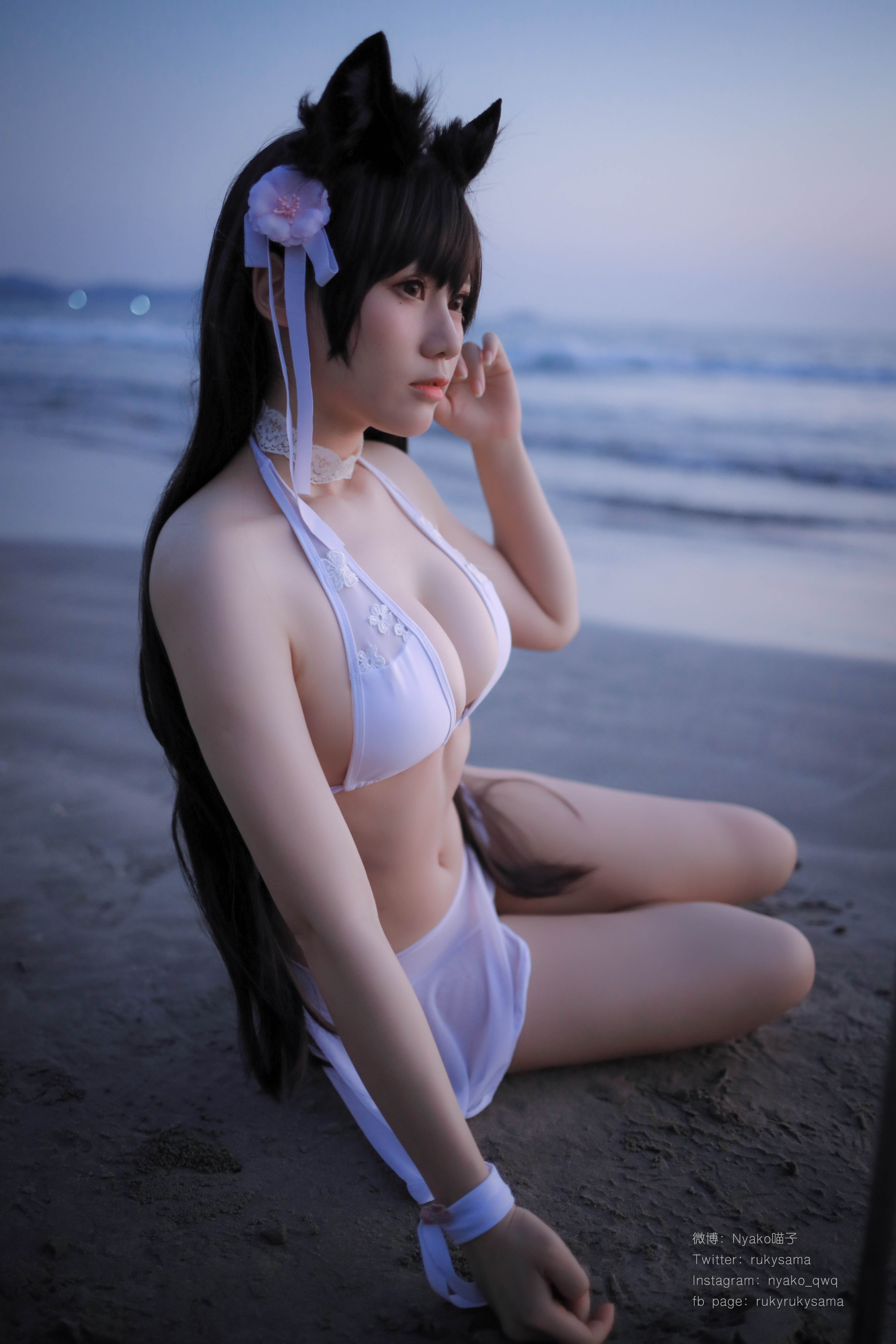 图片[22]-Nyako喵子 NO.011 – 爱宕泳装[25P31M]-六色网