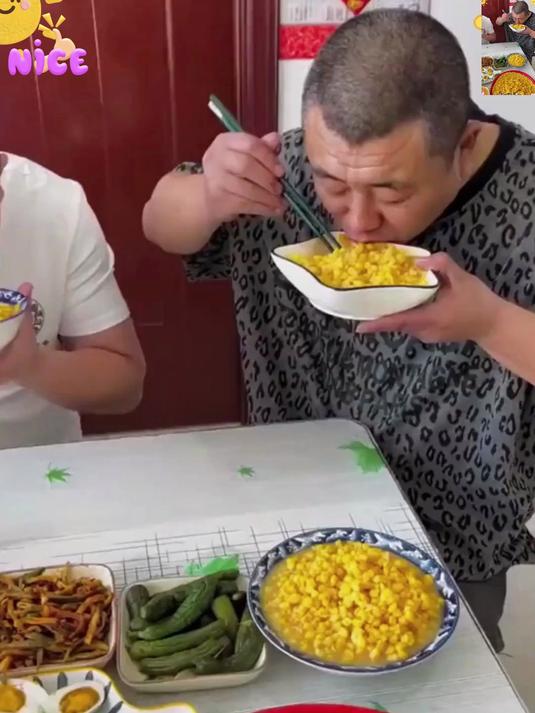 这个大碴粥软糯粘稠浓浓的玉米香营养又健康大人小孩都喜欢吃