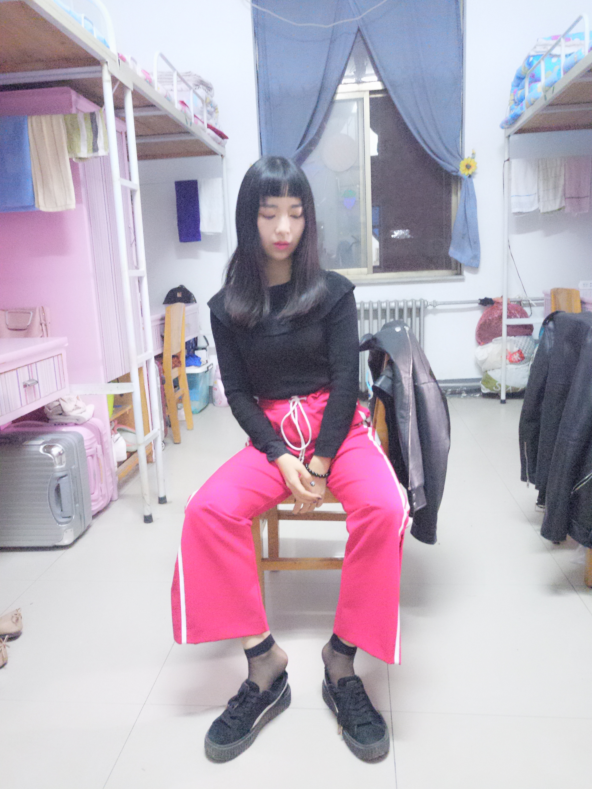 图片[97]-学妹校园寝室短丝系列002期 张梦想[104P201M]-六色网