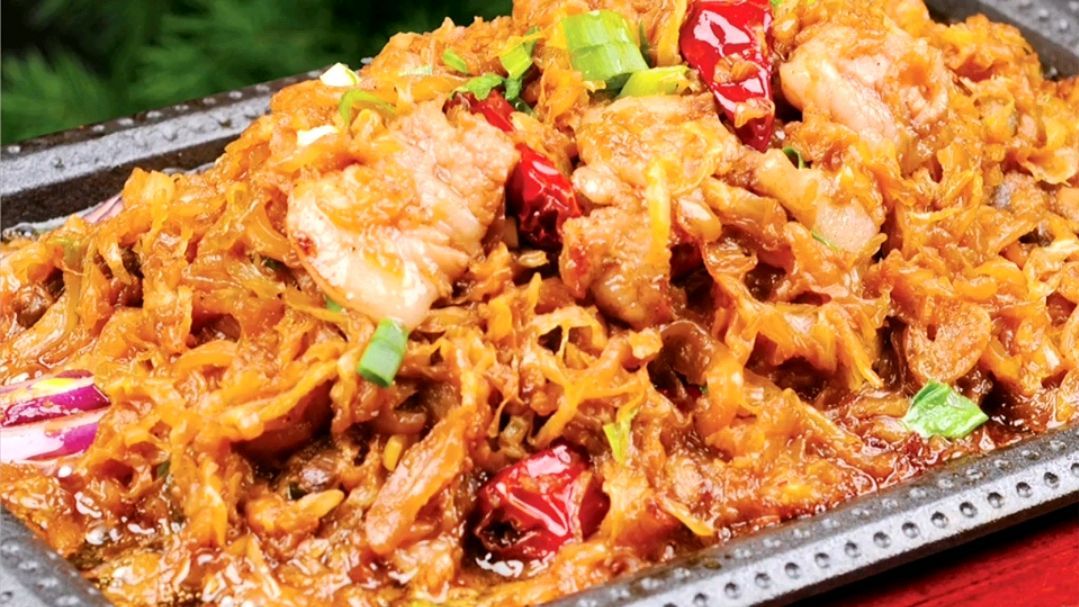 铁板酸菜[色][色][色]太好吃了!!!