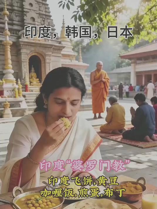 6印度韩国日本三个不同国家的人们饮食差异