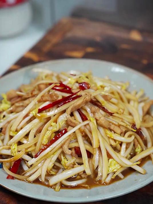 肉丝炒白菜懒人也会做好吃到停不下来
