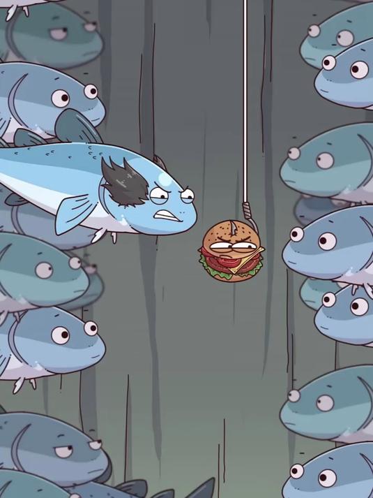 这么多鱼怎么就一条死鱼上钩?