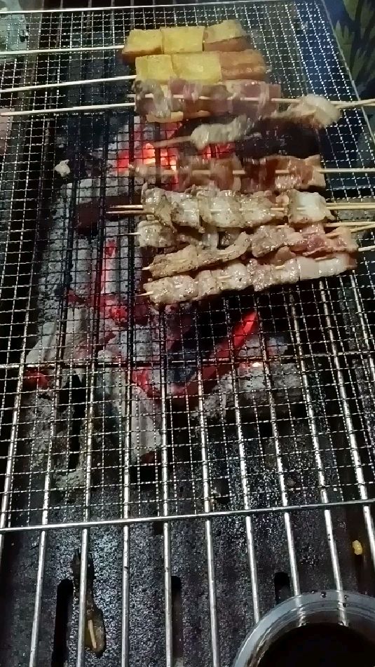 肉串和黄金糕烤法