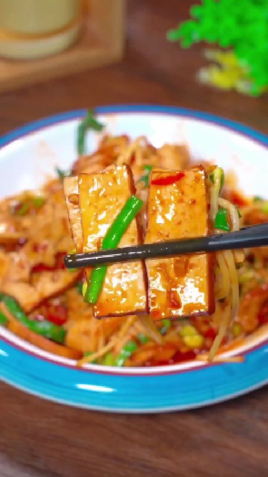 豆干炒韭菜豆芽
