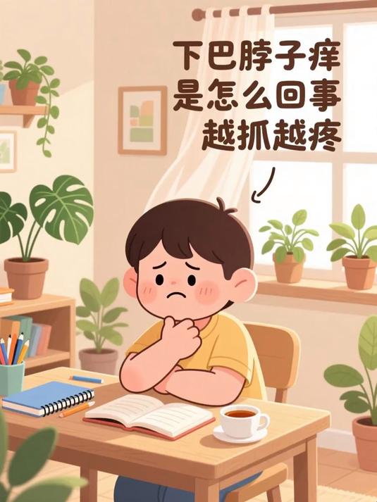 下巴脖子痒是怎么回事越抓越痒 #健康扬帆季#