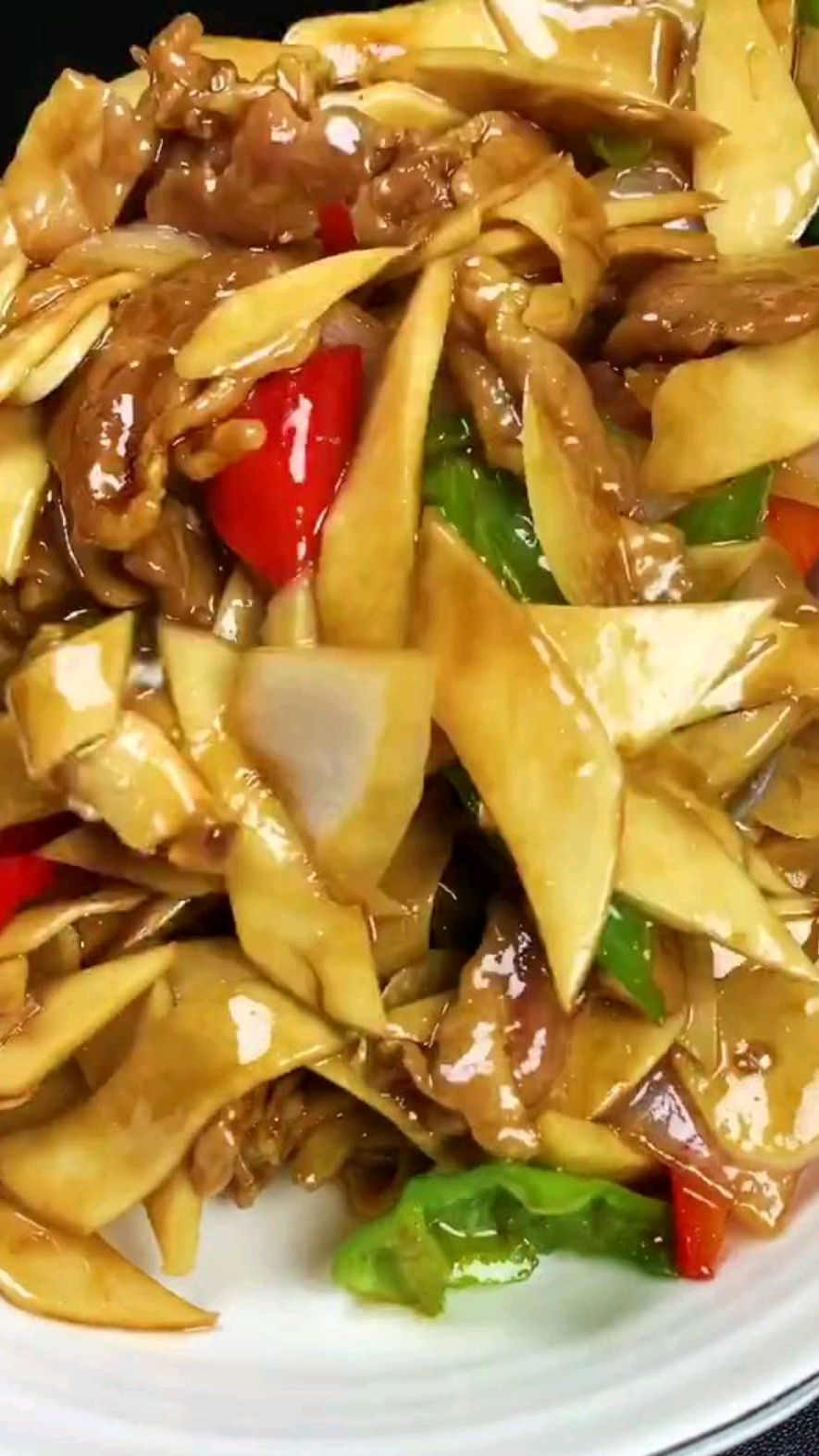 杏鲍菇炒肉,简单做法,好吃又下饭