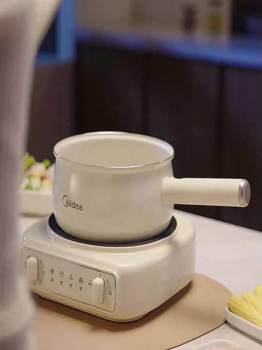 美的（Midea）电煮锅 小电锅 电蒸锅 电火锅 电热锅 分体式可拆洗 2.6L学生宿舍多