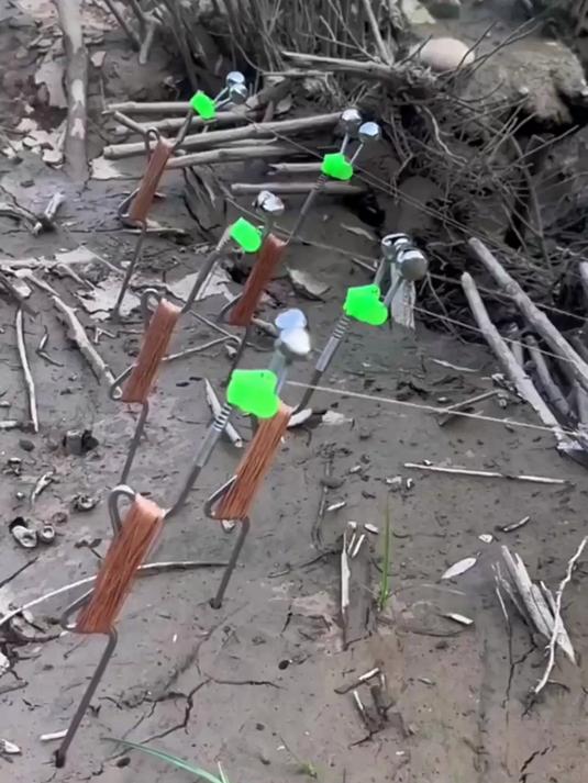 自动钓鱼弹簧地插钓竿，有了它，新手也能上大鱼 自动钓鱼器