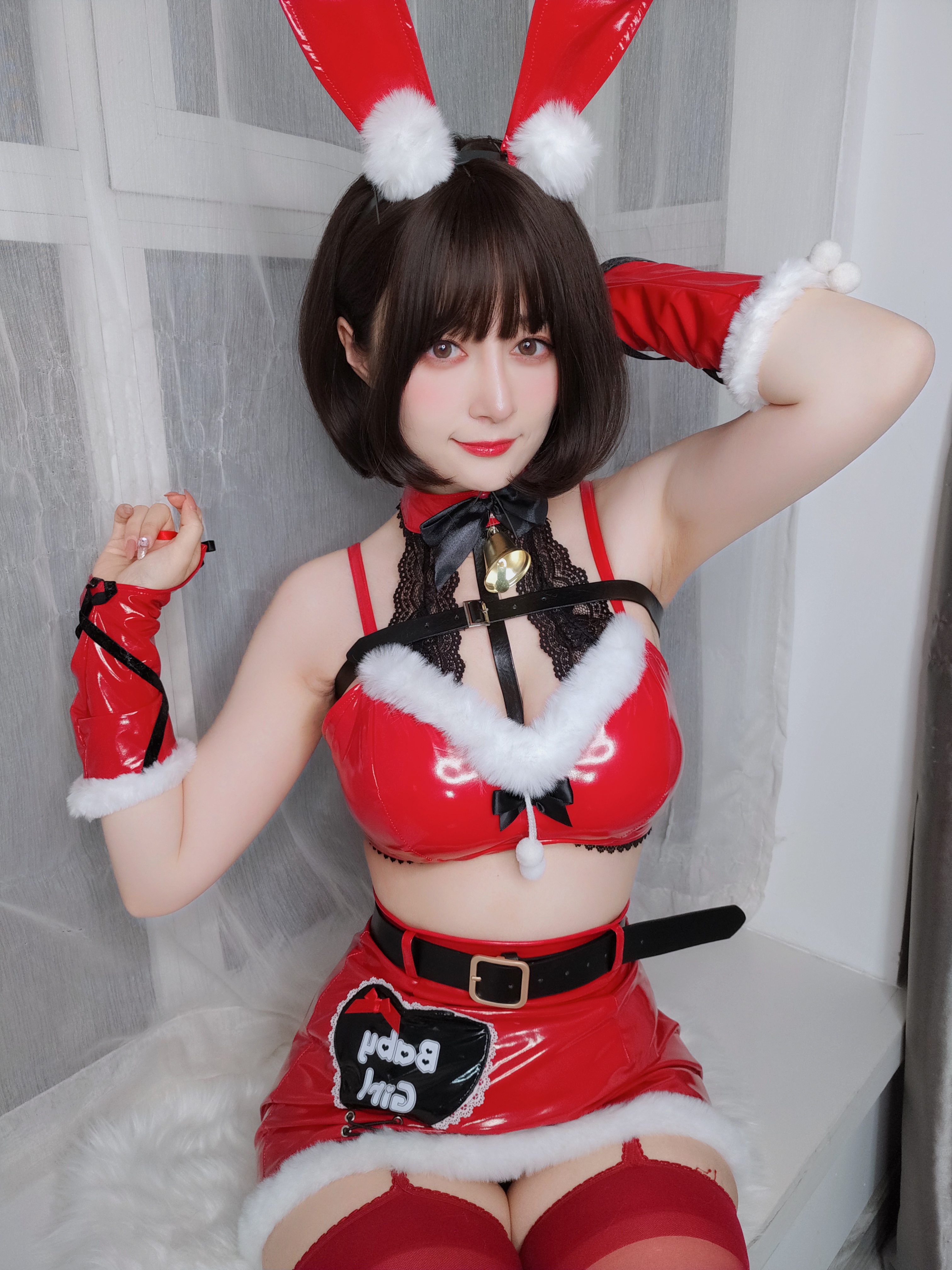 图片[9]-Coser小姐姐白银 NO.160 — Christmas Bunny [50P138M]-六色网