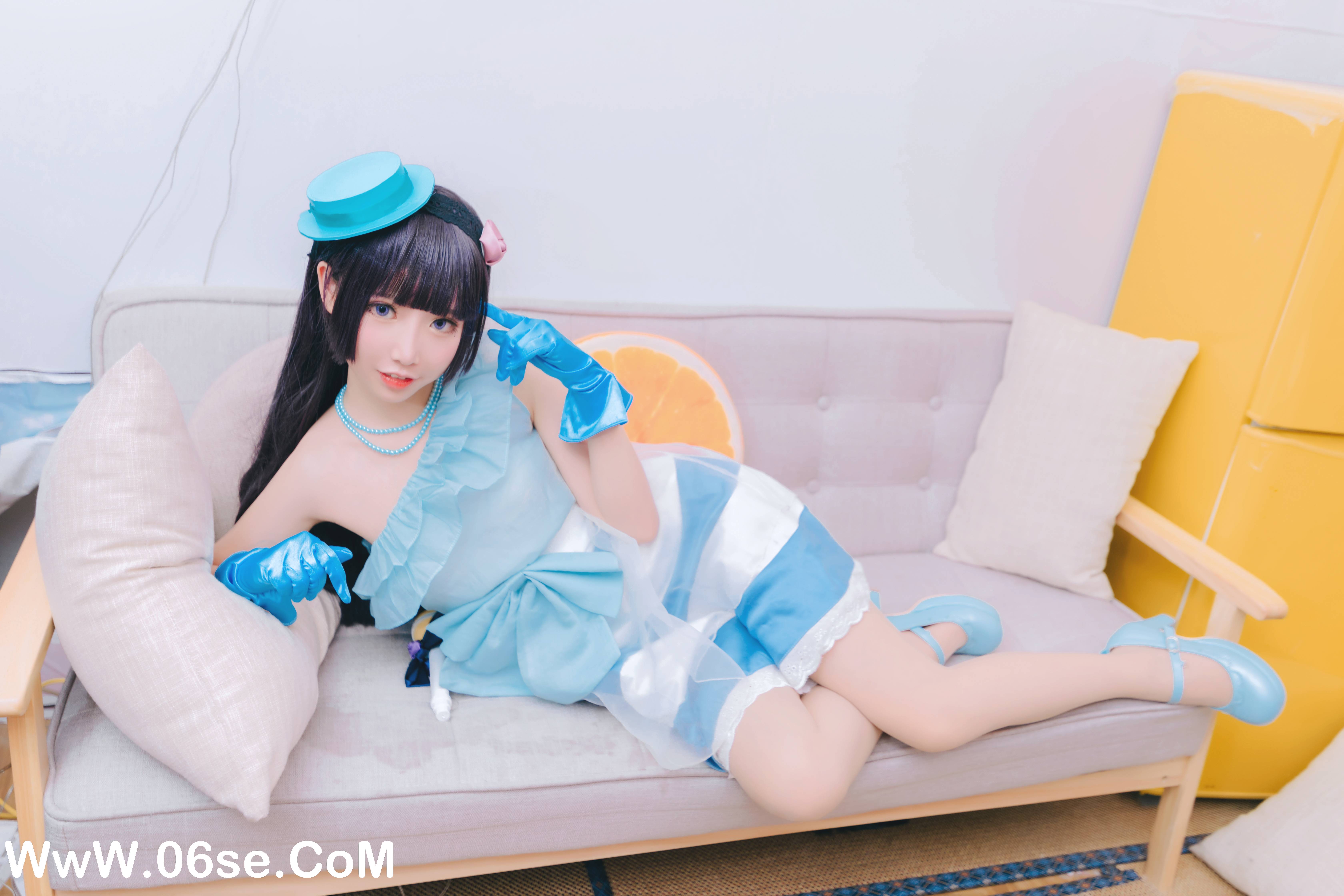 图片[6]-Coser面饼仙儿 NO.018 – 黑猫打歌服[12P128M]-六色网