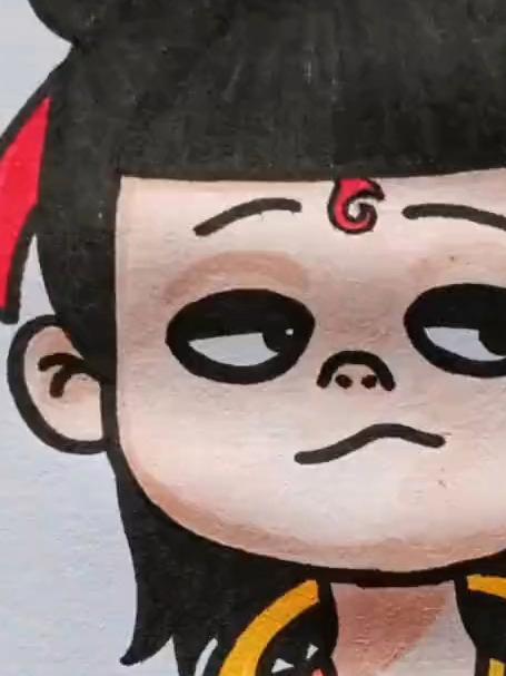 简笔画:哪吒很好画