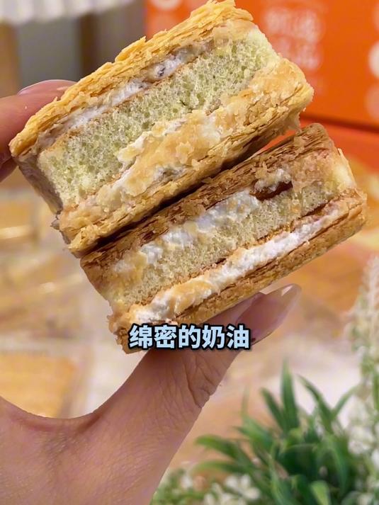 甄磨坊拿破仑蛋糕,千层奶油,办公室零食,代餐真好吃