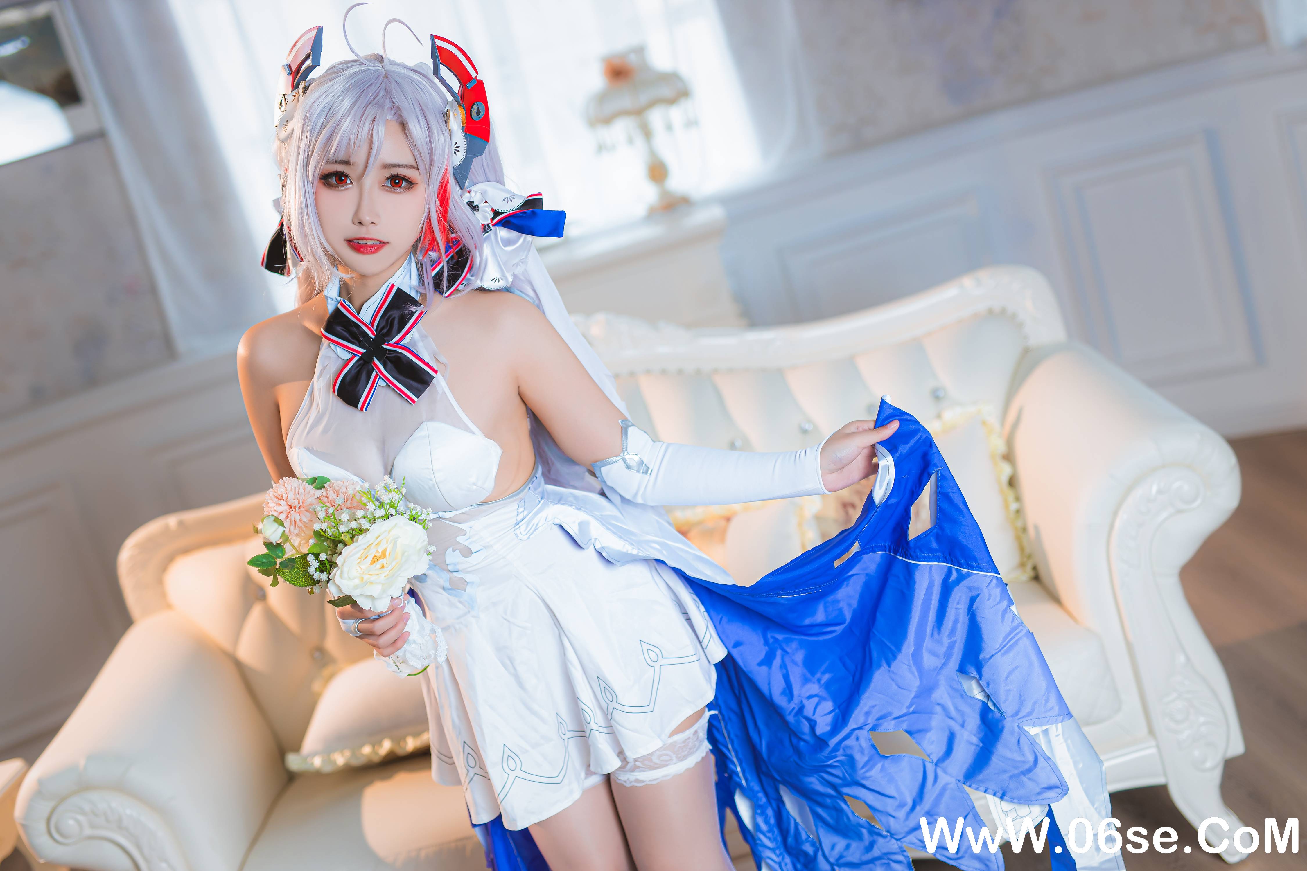 图片[18]-Momoko葵葵 NO.034 — 欧根之花嫁[20P109M]-六色网