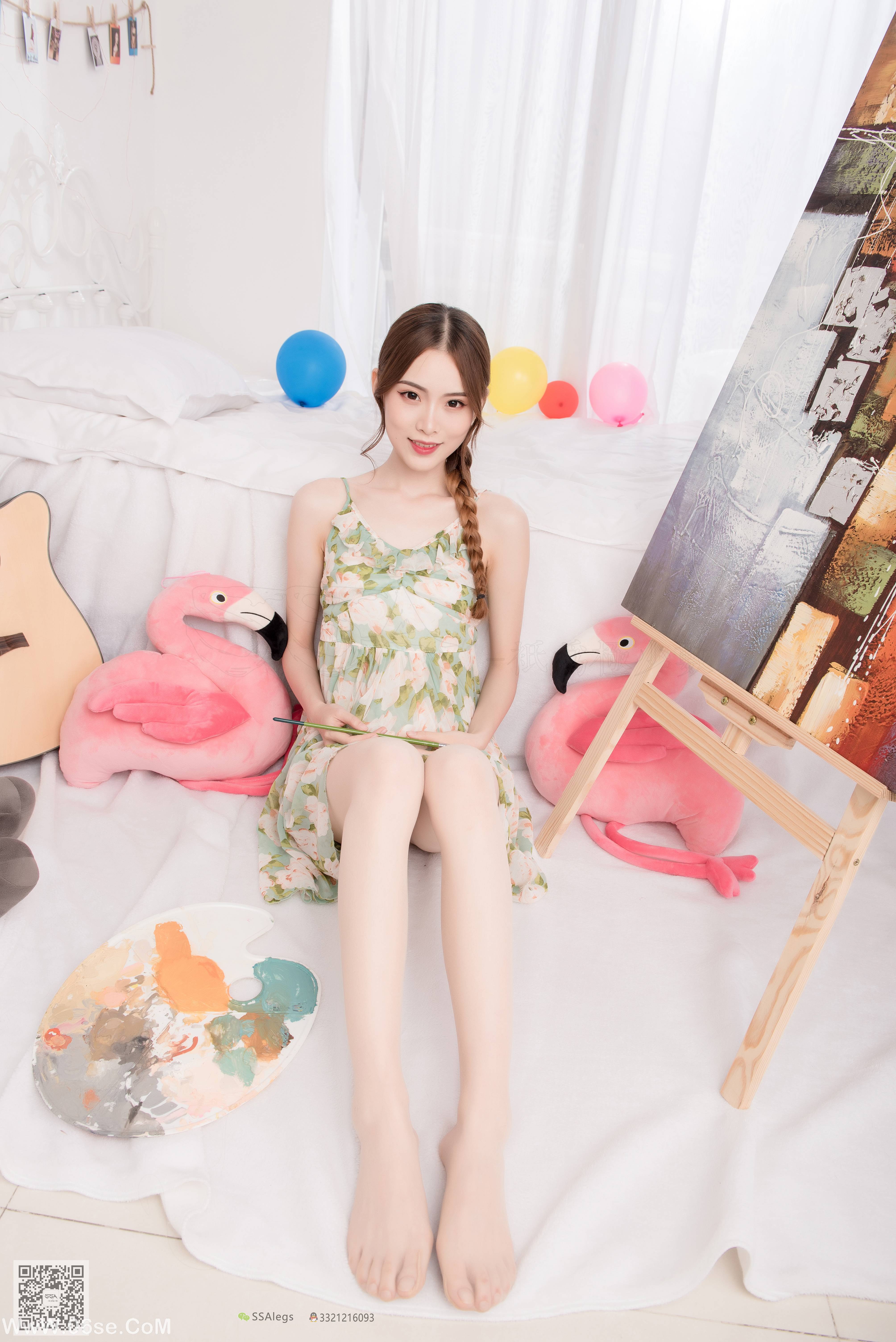 图片[46]-[SSA丝社] NO.022 琪琪 化身灵魂画师肉丝美足特写[99P971M]-六色网
