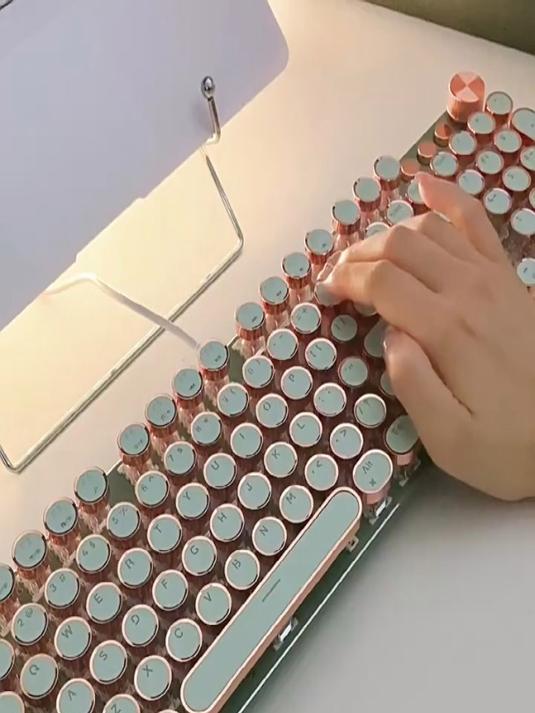 前行者蒸汽朋克87键机械键盘步履不停前行者宿舍桌搭居家办公学习