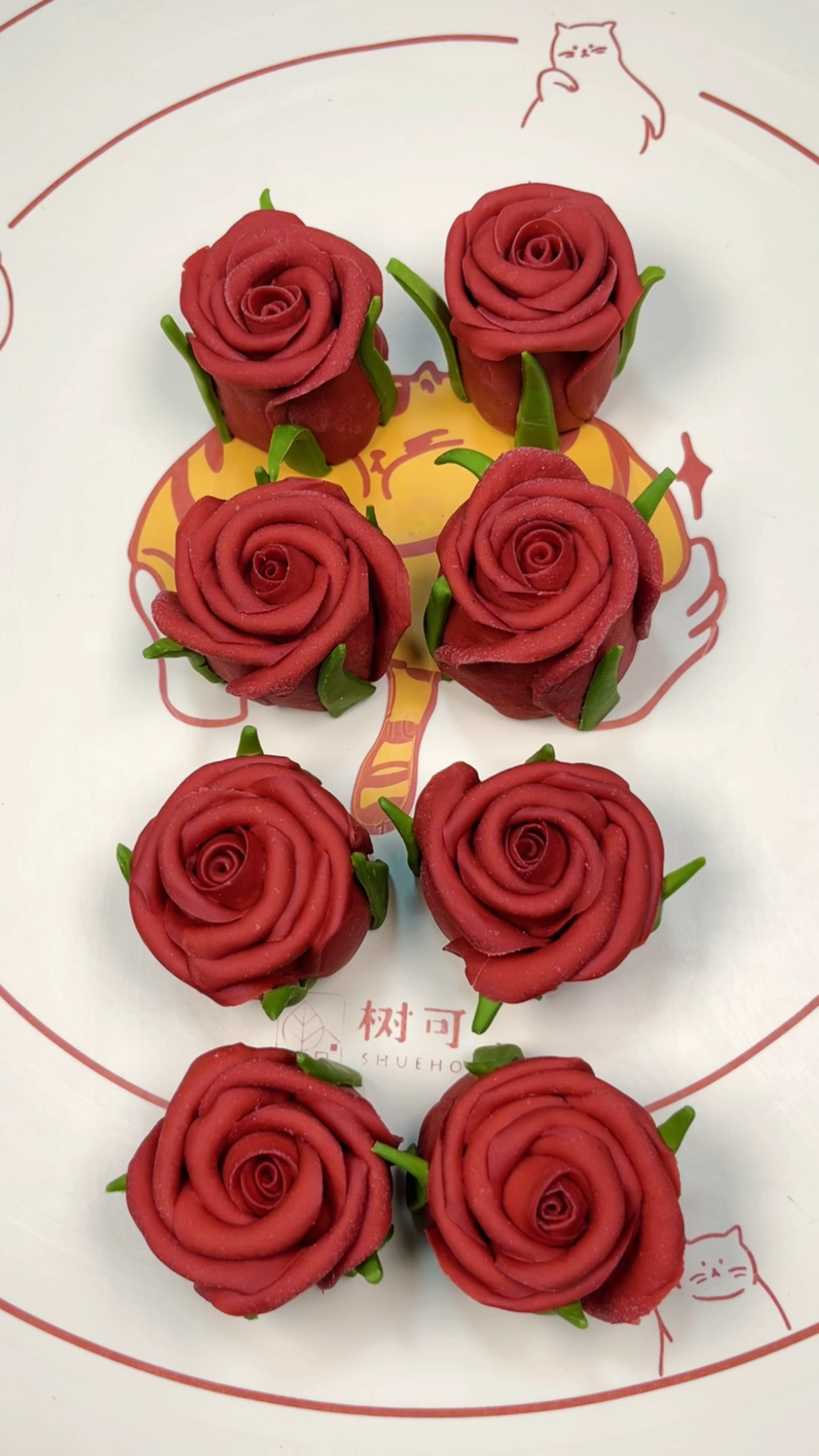 玫瑰花馒头教程