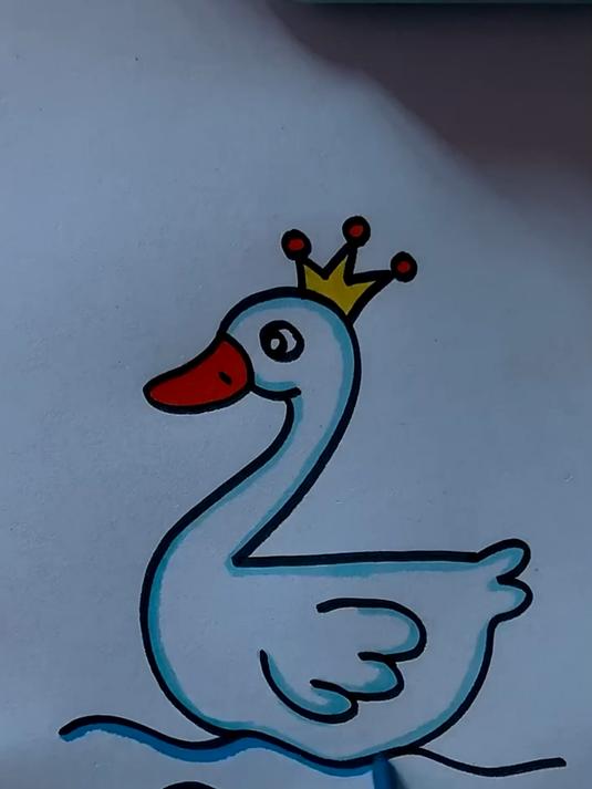 简笔画鸭子