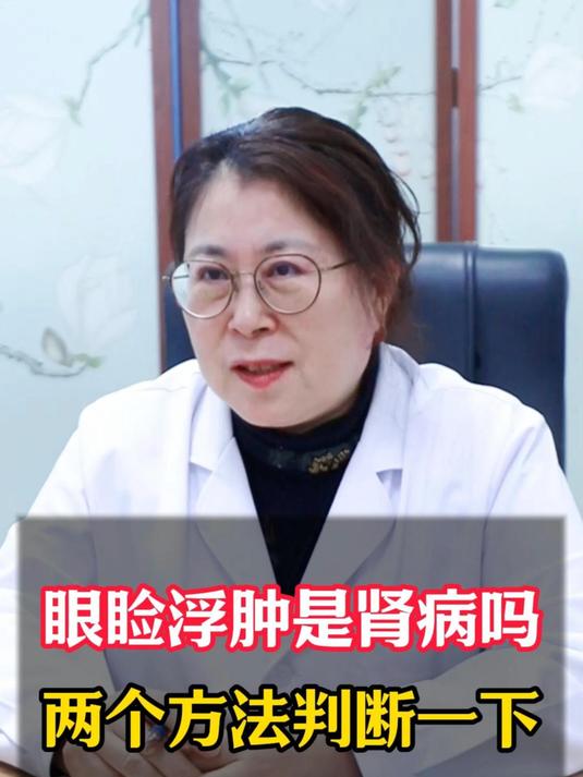 眼睑浮肿是肾病吗?两个方法判断一下!