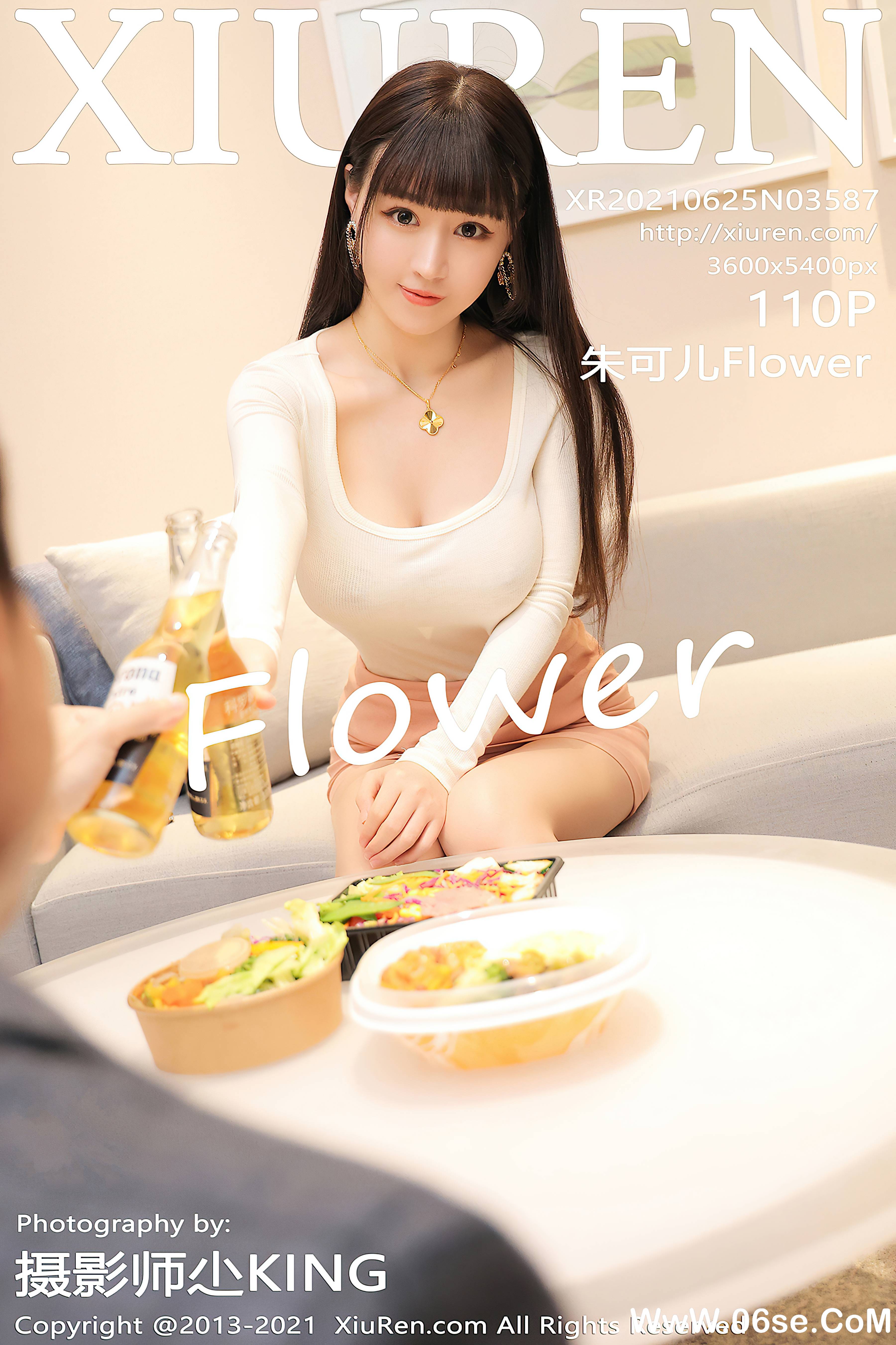 [XIUREN秀人网] 2021.06.25 NO.3587 朱可儿Flower[110+1P1.06G]-六色网