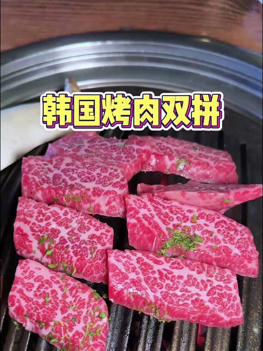 韩国烤牛肉猪肉双拼!再加个炒饭简直超满足