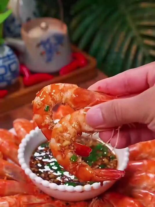 厄瓜多尔盐冻虾！拌豆腐，嫩到入口即化