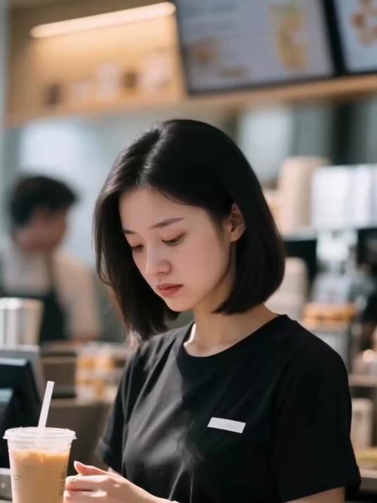 28岁奶茶店主笑露法令纹显老，微调后甜美度飙升成店招牌