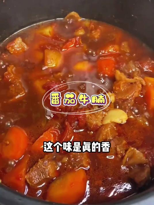 不放一滴油和一滴水做出来的西红柿炖牛腩真的太香，太好吃了
