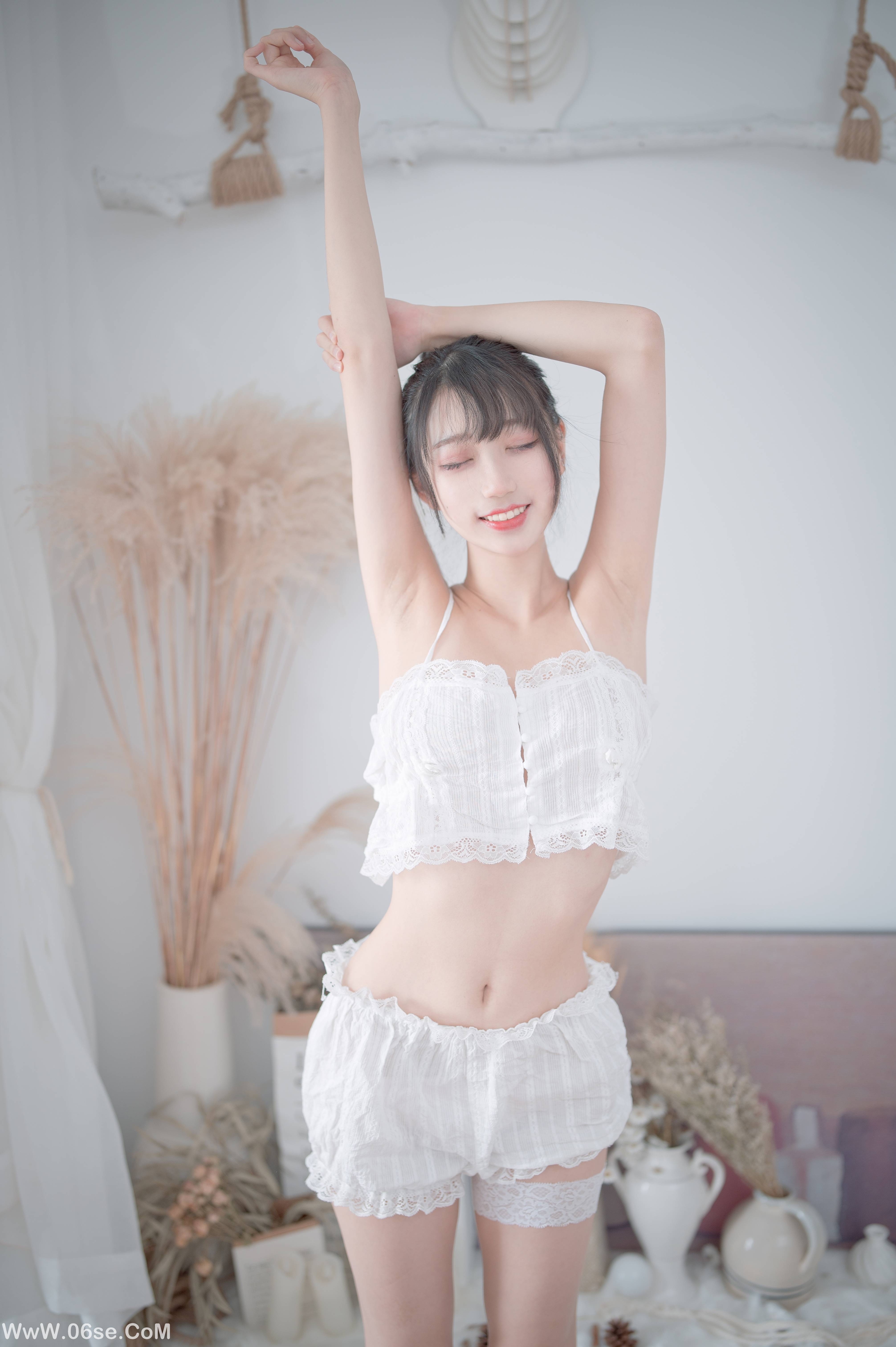 图片[16]-周叽是可爱兔兔 NO.015 白色睡衣[23P196M]-六色网