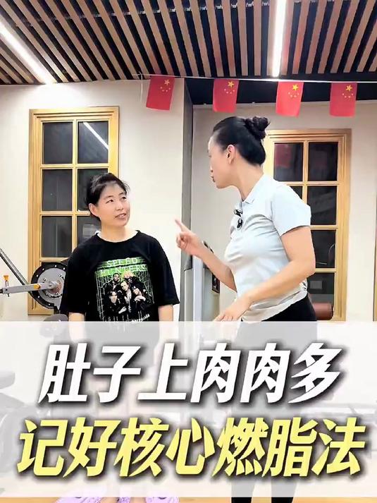 肚子上肉肉多记好核心燃脂法 居家锻炼 健身 完美身材