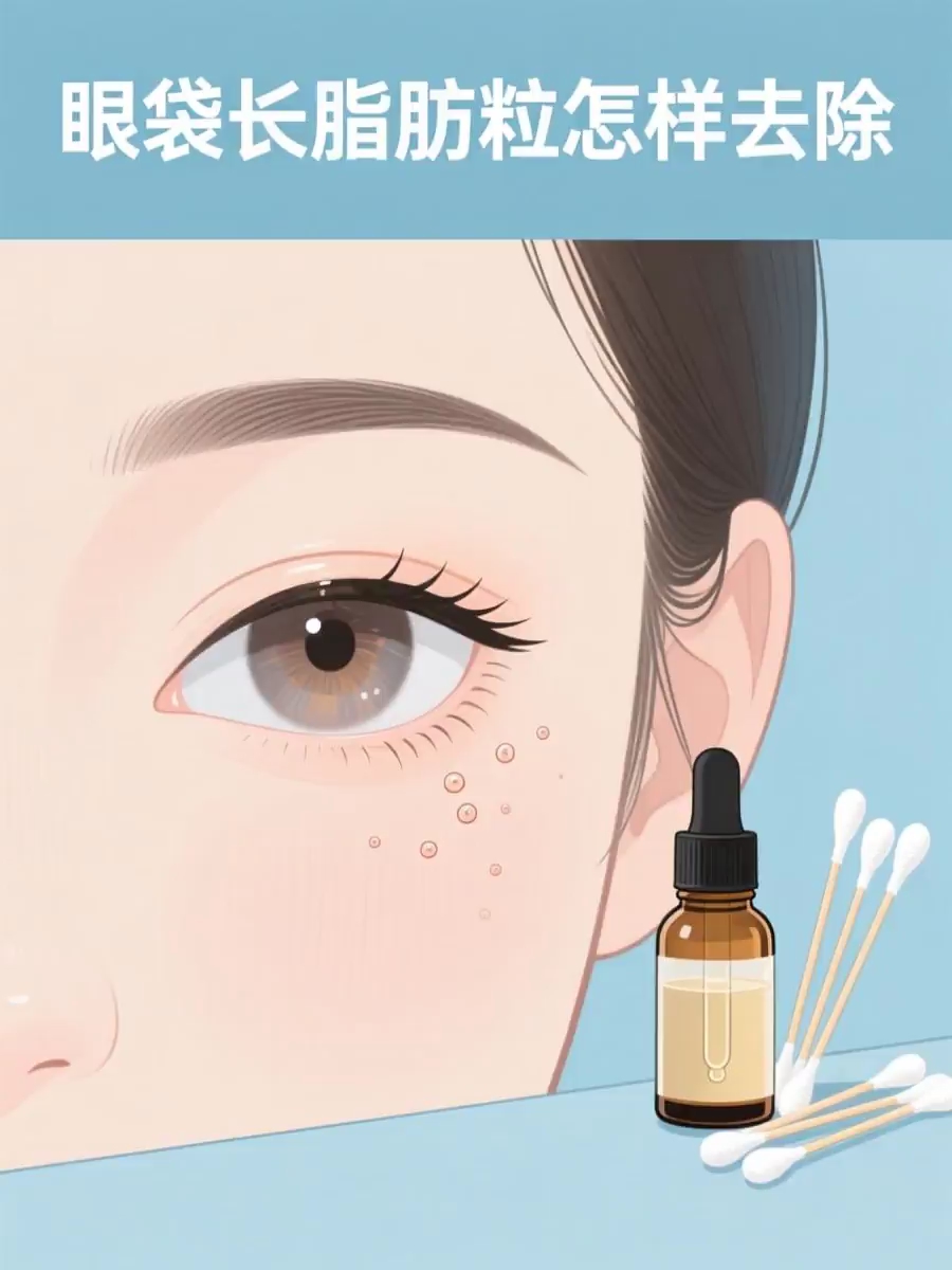 眼袋长脂肪粒怎样去除