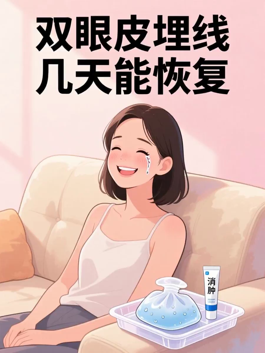 双眼皮埋线几天能恢复