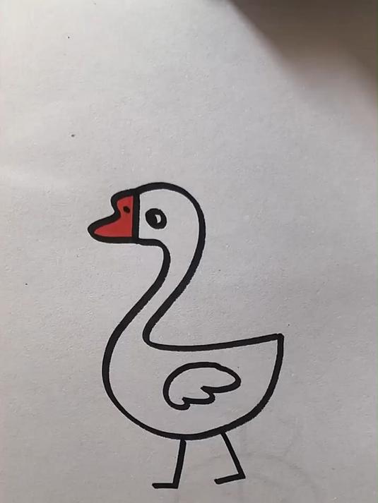 简笔画大鹅 一看就会