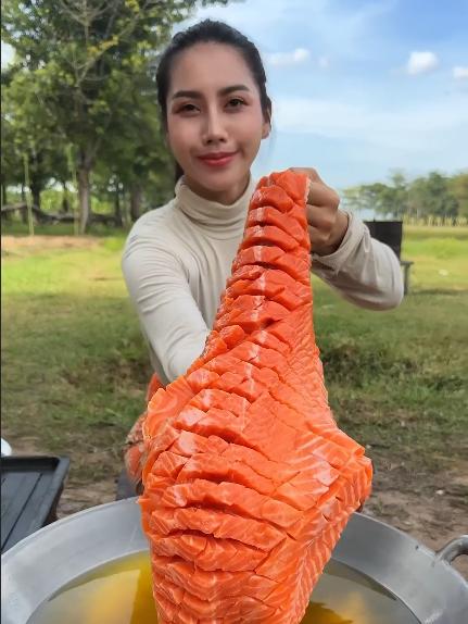 三文鱼特色做法,没想到还能这么吃