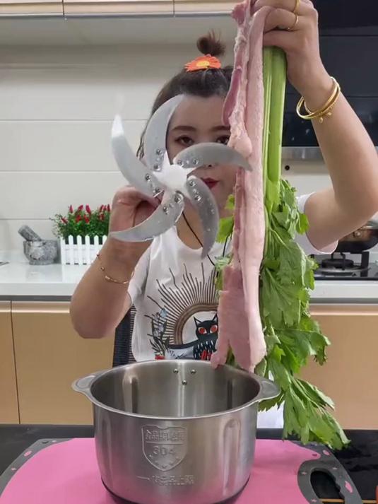 5升1800瓦大功率大容量多功能绞肉机料理机和面一体机 绞肉机