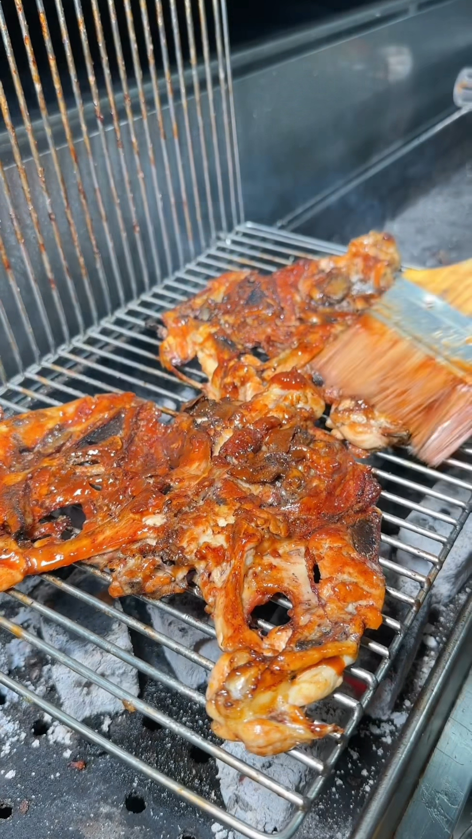 手撕生烤鸡架