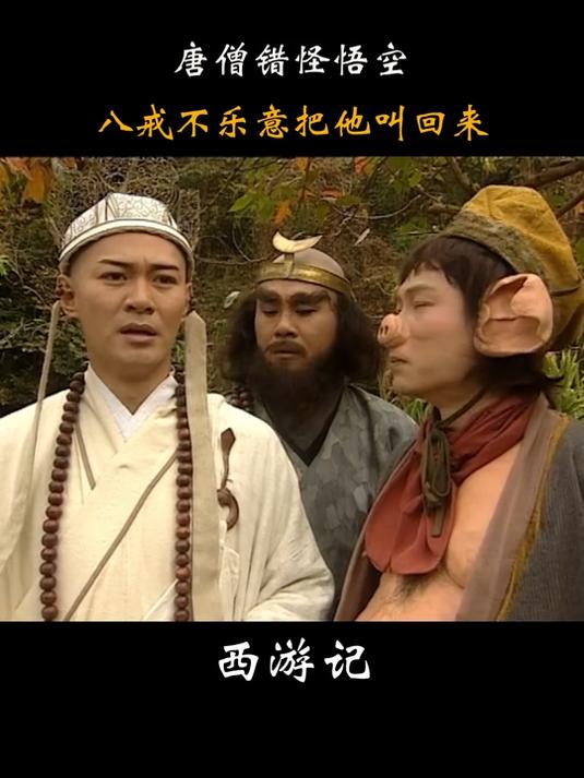 西游记:唐僧错怪悟空,八戒大师兄当上瘾,不乐意叫他回来
