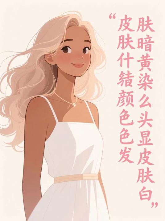 皮肤暗黄染什么颜色头发显皮肤白