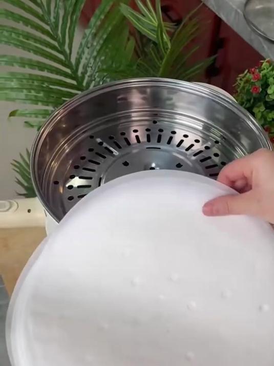 蒸食不粘的秘诀！大号蒸纸，锁住美味不留痕！#蒸笼纸蒸馒头包子圆形特厚家用一#