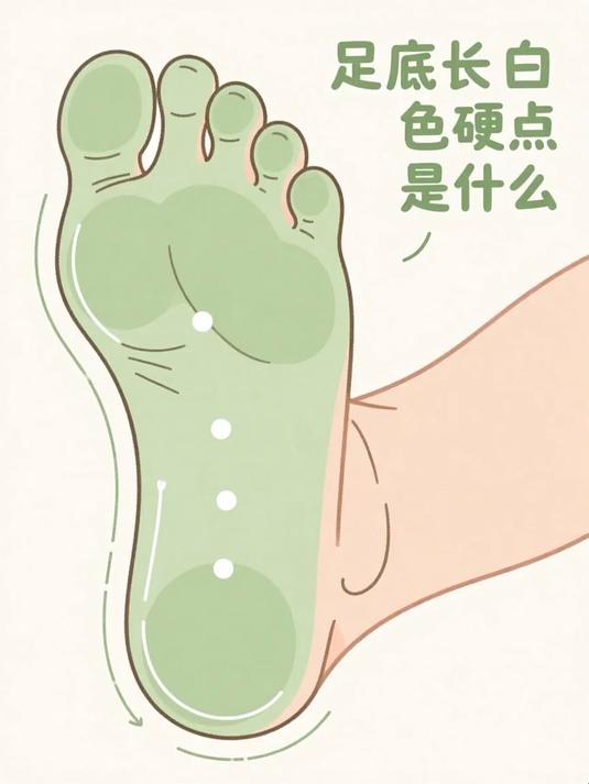 足底长白色硬点是什么 #健康扬帆季#