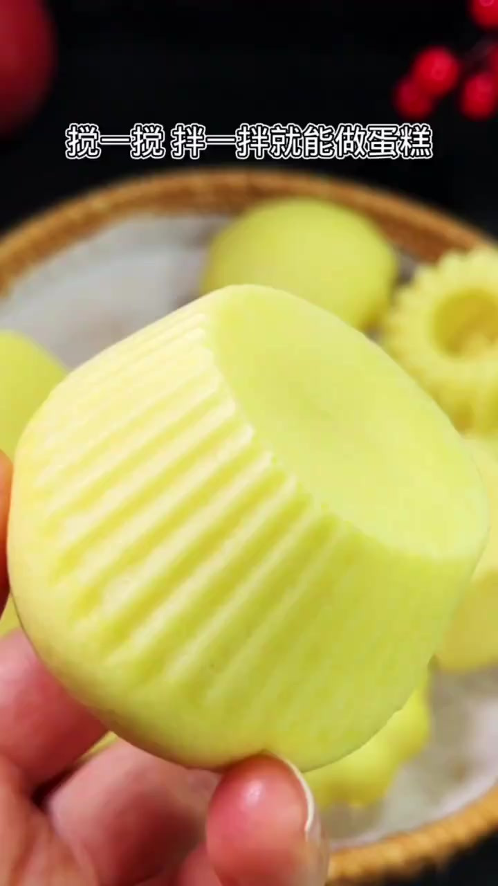 搅一搅拌一拌就能做的花样蒸蛋糕