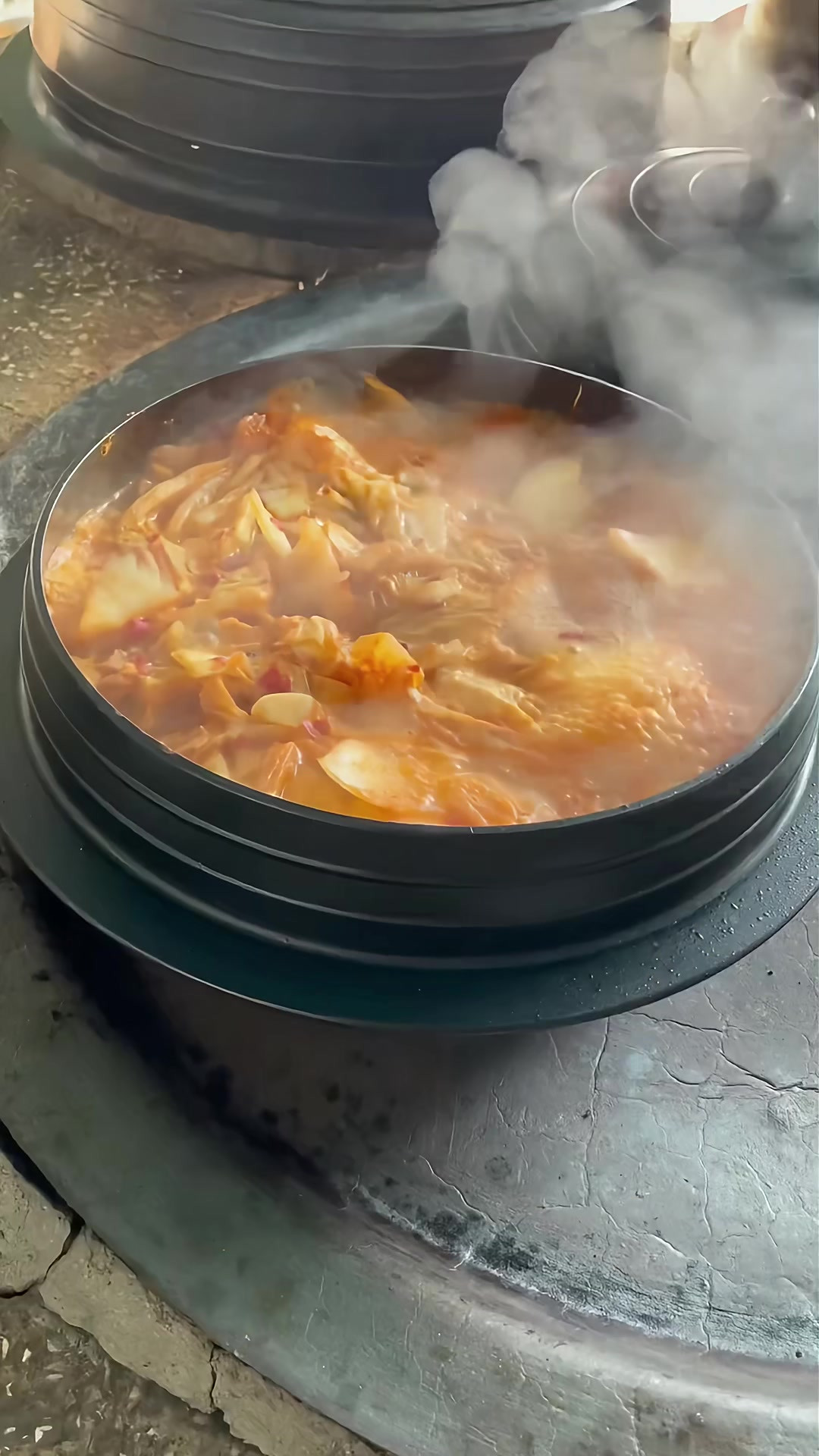 明太鱼辣白菜汤，真的好好好吃啊