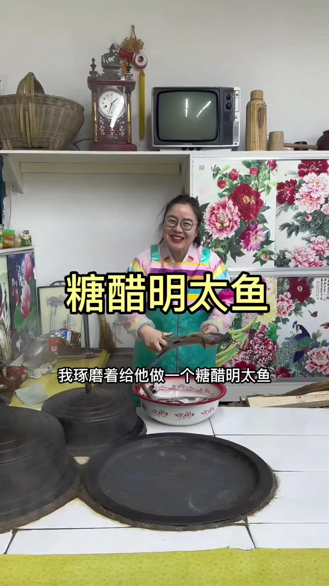明太鱼刺少肉质鲜嫩，今天做了个糖醋明太鱼，把老公香迷糊了
