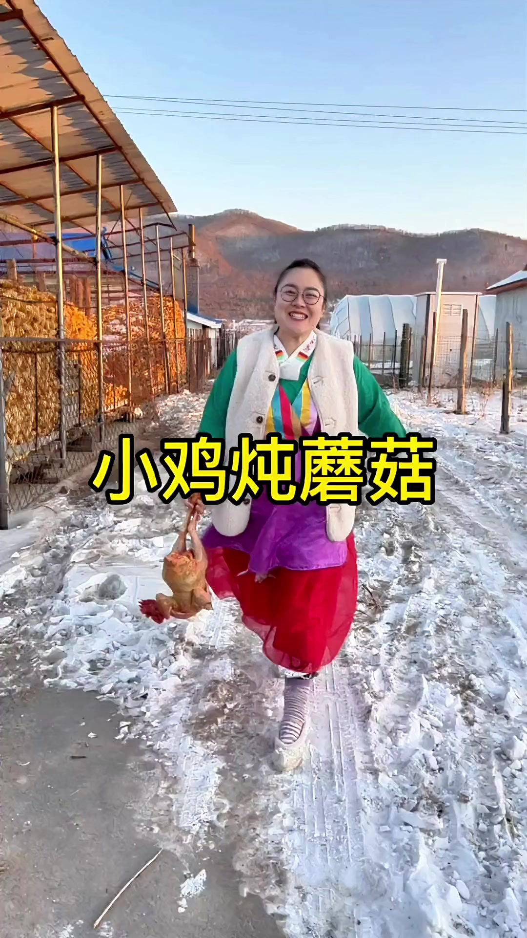 小鸡炖蘑菇，象征着东北白山黑土淳朴憨厚的生活气息