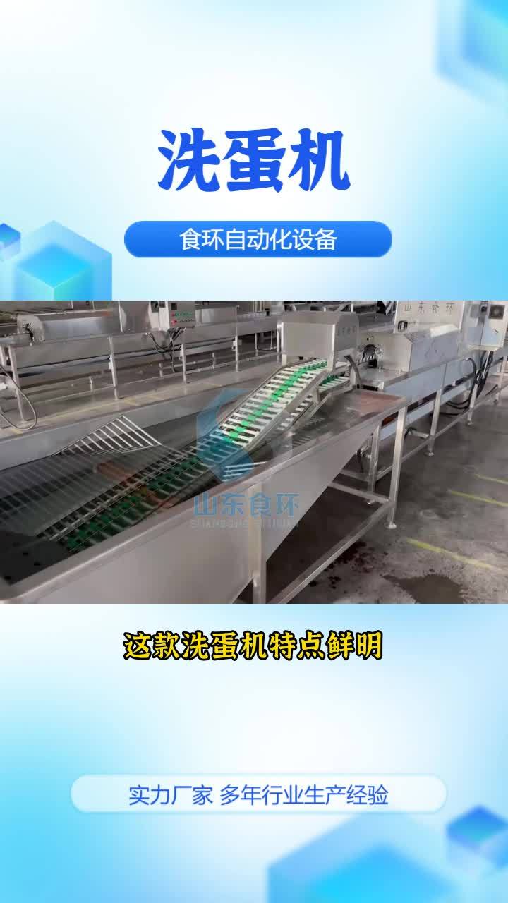 大型洗蛋机 #大型洗蛋机 #鸭蛋清洗流水线 #双排洗蛋机 #全自动洗蛋机 #裹泥蛋清洗机