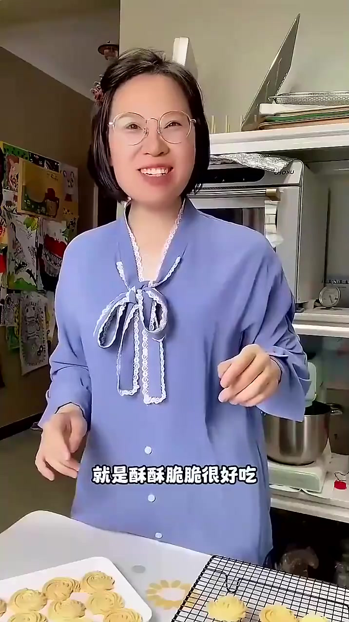 酥脆好吃的黄油曲奇饼干来啦